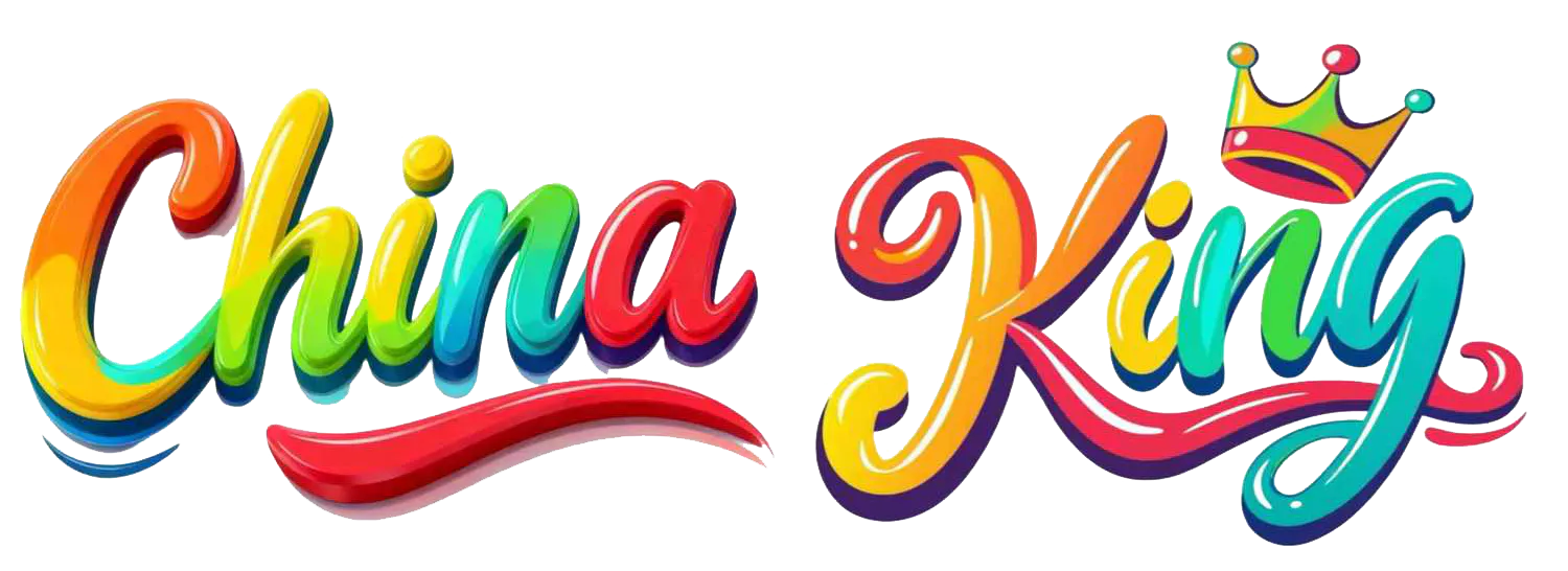 Colorful China King wordmark with a crown at China King, an Asian Restaurant in Merritt Island
